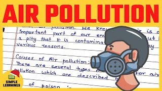 Air Pollution Causes and Effects Essay In English 350 Words [upl. by Cecilius]