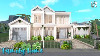 Bloxburg 10k Coastal Aesthetic Family Home House Build  Roblox [upl. by Kramlich]