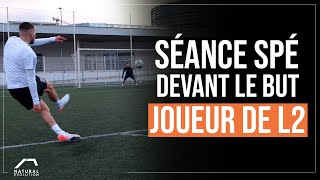 Séance SPÉCIFIQUE Finition Devant LE BUT Avec un Joueur de LIGUE 2 Spécifique milieu  Attaquant [upl. by Nnalorac]