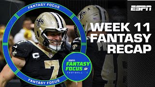 Week 11 recap  Fantasy Focus [upl. by Llednar962]