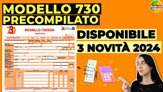 730 Precompilato 2024 DISPONIBILE🧾 Quando si può INVIARE SCADENZE e 3 NOVITÀ [upl. by Gensler]