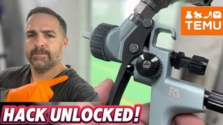 How to Setup a CHEAP TEMU Spray Gun to Spray Flawlessly [upl. by Quartis]