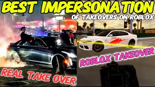 MY BEST IMPERSONATION OF TAKEOVER ON ROBLOX [upl. by Natam613]