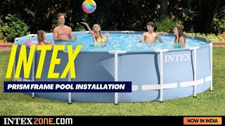 Intex Prism Frame Pool Setup Instructions [upl. by Adniles]