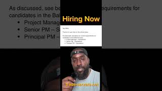 Hiring now career opportunity projectmanagement careeradvice [upl. by Barmen]