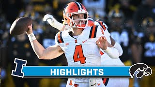 Illinois at Iowa  Highlights  Big Ten Football  Nov 18 2023 [upl. by Yelmene]