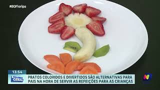 Alimentação infantil pais apostam em pratos divertidos para estimular uma dieta colorida e saudável [upl. by Ramahs]