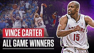 Vince Carter ALL Game Winners 1999  2018 [upl. by Aronson26]