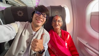 Amma Ki 1st Flight ✈️ 🥺 Maza Aagya [upl. by Attener684]