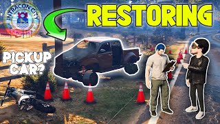 Restoring a PICKUP CAR hit by a pole and making it a SUPERQUAALITY CAR SA GTA 5  TAGALOG [upl. by Lundell]