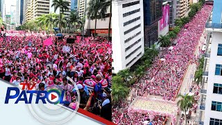 Halalan2022 Campaign rally ng RobredoPangilinan tandem sa Pasig dinagsa  TV Patrol [upl. by Aelc]