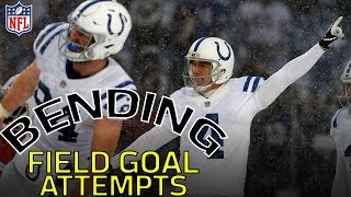 Craziest Bending Field Goals Attempts of AllTime  NFL Highlights [upl. by Misaq]