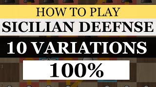 How to Play Sicilian Defense All 10 Variations [upl. by Terag556]