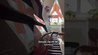 Sonate Op49 Nr2 practising piano music klavier pianomusic learning practice practising [upl. by Biondo]