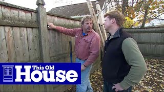 How to Replace a Rotted Fence Post  This Old House [upl. by Ttevi]