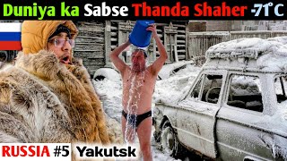 Shocking Extreme Life in World’s Coldest City 71°C Yakutsk Russia 🇷🇺😱 [upl. by Refynnej]