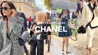 CHANEL 🇫🇷STREET STYLE SPRING SUMMER 2024 ⚜️SPRING 2024 TRENDS PARIS FASHION WEEK voguefrance [upl. by Francesca]