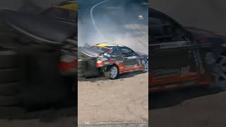 Pontus Hartman Crash at Drift Masters Riga 2024 Qualifying [upl. by Atekihs]