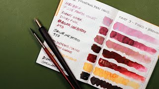 Swatching 21 Fountain Pen Inks [upl. by Rebbecca613]