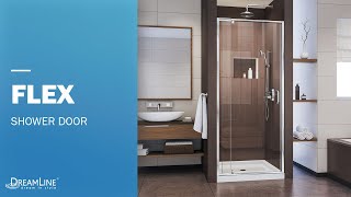 DreamLine Flex Shower Door  Pivot Opening [upl. by Linnette]