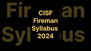 Cisf fireman new vacancy 2024  Cisf fireman selection process  shorts cisf cisffireman [upl. by Ijok]