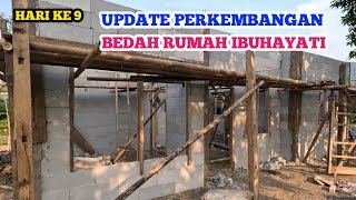 HARI KE SEMBILAN perkembangan bedah rumah bu hayati PENGECORAN SEPITENG [upl. by Llert]