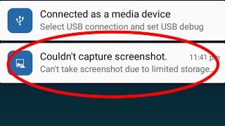 Fix Couldnt capture screenshotCant take screenshot due to limited storage space [upl. by Bosson]