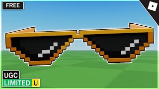 FREE LIMITED How To Get The GOLD PIXEL GLASSES In UGC Limited Codes  Roblox [upl. by Tove519]