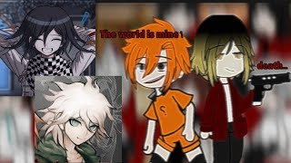 haikyuu react to hinata and kenma as kokichi and nagito [upl. by Analaf]