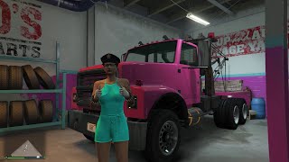 GTA V Salvage Yard Tow Truck Services Dinka Blista [upl. by Elleahcim841]