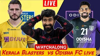 Kerala Blasters vs Odisha FC Full Match WATCHALONG   Live keralablasterfans [upl. by Lleruj]