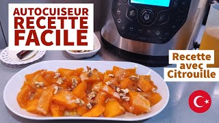 Autocuiseur Recette Facile  Citrouille Recette Thermomix  Dessert facile citrouille courge potiron [upl. by Farrow]