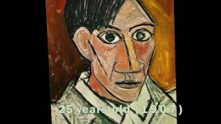 Pablo Picasso’s Self Portrait Evolution From Age 15 To Age 90 [upl. by Urania]