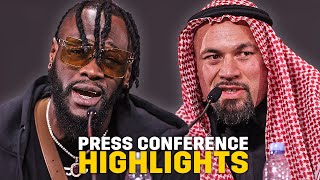 BRUTAL WARNING Deontay Wilder vs Joseph Parker • FULL FINAL PRESS CONFERENCE  DAZN amp TNT Sports [upl. by Pliam51]