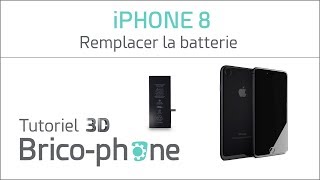 Comment remplacer la batterie de liPhone 8  Tutoriel complet 3D [upl. by Ssew]