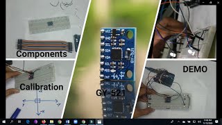 How to calibrate GY521 Accelerometer and Gyroscope with Arduino Getting started with MPU6050 [upl. by Gaylor]