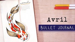 Bullet Journal Avril 2020  ORGANISATION [upl. by Pravit]