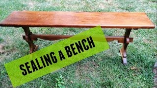 Sealing a Bench for Outdoor Use with Helmsman Spar Urethane [upl. by Tobye]