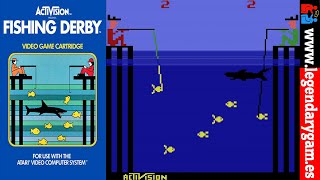 Fishing Derby  1980  Atari 2600  Complete Gameplay  Retro Fun in Under 4 Minutes [upl. by Eddie]