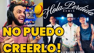 YEUMOREL REACCIONA Luck Ra Maluma Khea  HOLA PERDIDA REMIX [upl. by Canale587]