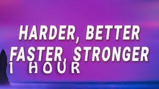 1 HOUR  Daft Punk  Harder Better Faster Stronger Lyrics [upl. by Talbott]