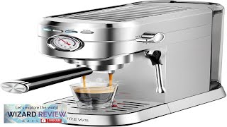 CASABREWS Espresso Machine 20 Bar Professional Espresso Maker with Milk Frother Steam Review [upl. by Essyla]