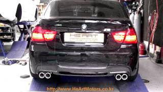 BMW E90 320i HEART Dual EXHAUST SYSTEM [upl. by Elatnahc]