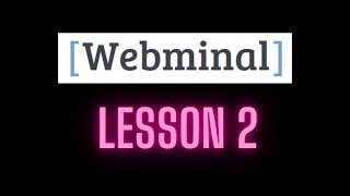 🔴LIVE LESSON 2  WEBMINAL [upl. by Ming]