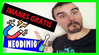 😡 Como conseguir IMANES de NEODIMIO GRATIS 🍎 Donde ENCONTRAR imanes en CASA 🍓 [upl. by Wartow]