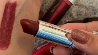 Maybelline New York The Cream Matte Lipsticks Swatches  Divine Wine [upl. by Zenitram]