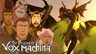 The First Brutal Dragon Attack of Season 2  The Legend Of Vox Machina [upl. by Sacram]