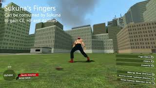 Sukuna Showcase  Garrys Mod gJujutsu [upl. by Etteuqram]