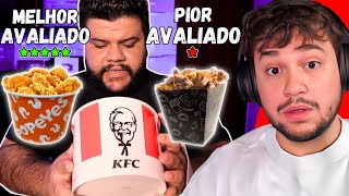 Frango Frito Melhor Avaliado vs Pior Avaliado [upl. by Mylor]