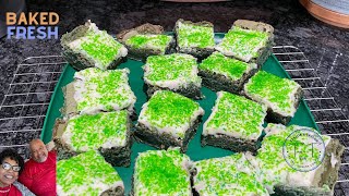 GREEN VELVET BROWNIESamazing diy homemade homemadecooking baking easy [upl. by Maddy]